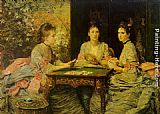 Heart Paintings - Hearts are Trumps by John Everett Millais